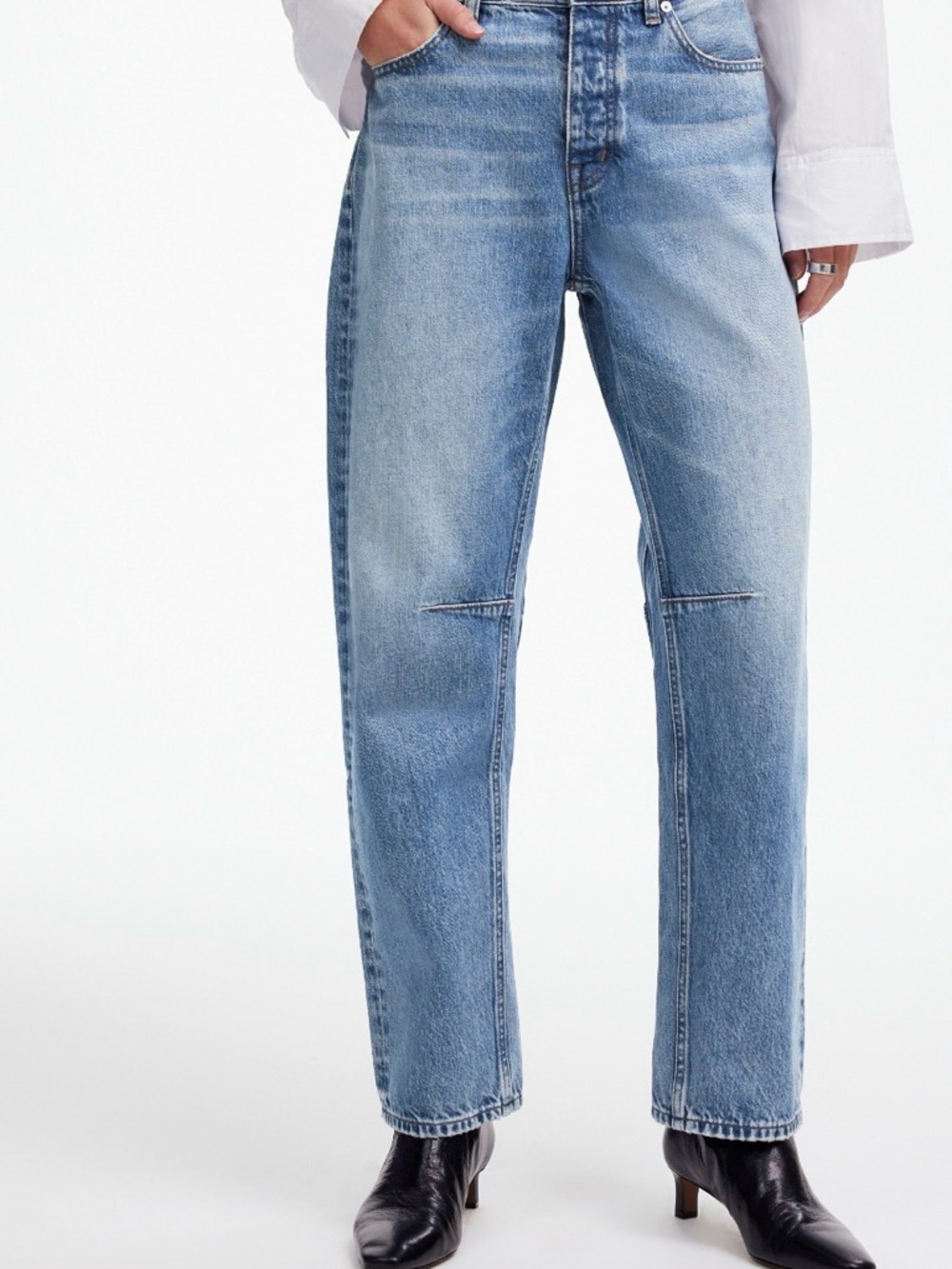 Madewell Darted Barrel leg jeans NWT